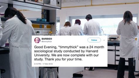Sociological Study Conducted by Harvard University .